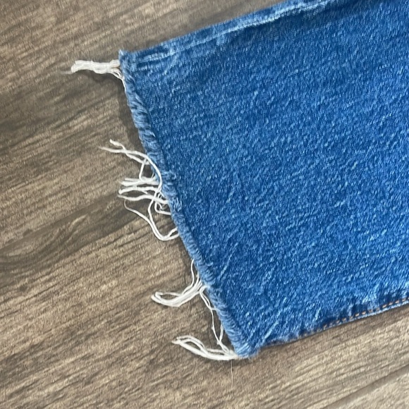 J. Crew Distressed Ankle Jeans Mid-Rise Flare Crop - Picture 4 of 5